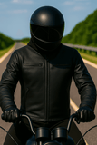 Black Iron - Mens Ultra Leather Jacket - Unik Just for Bikers - Flyclothing LLC