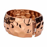 Hammered Metal Hinged Bracelet - Madeline Love - Flyclothing LLC