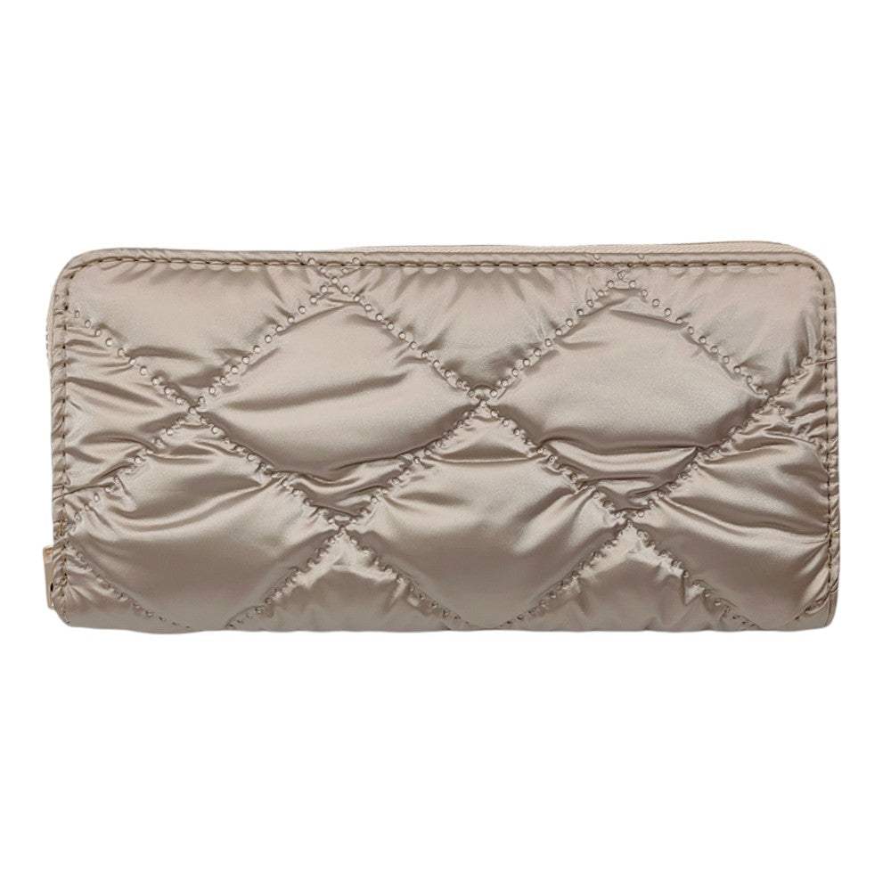 Shiny Faux Leather Padded Wallet with Wristlet - Madeline Love - Flyclothing LLC