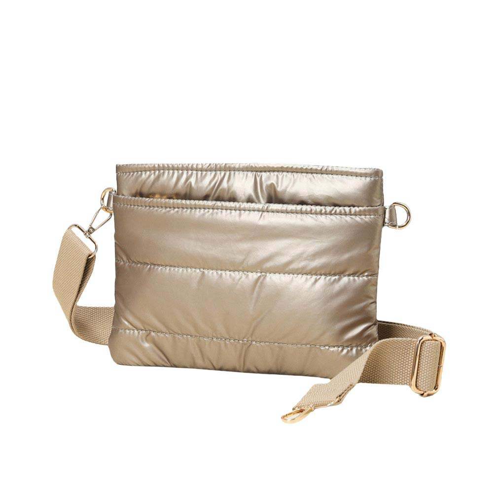 Solid Puffer Crossbody Bag - Madeline Love - Flyclothing LLC