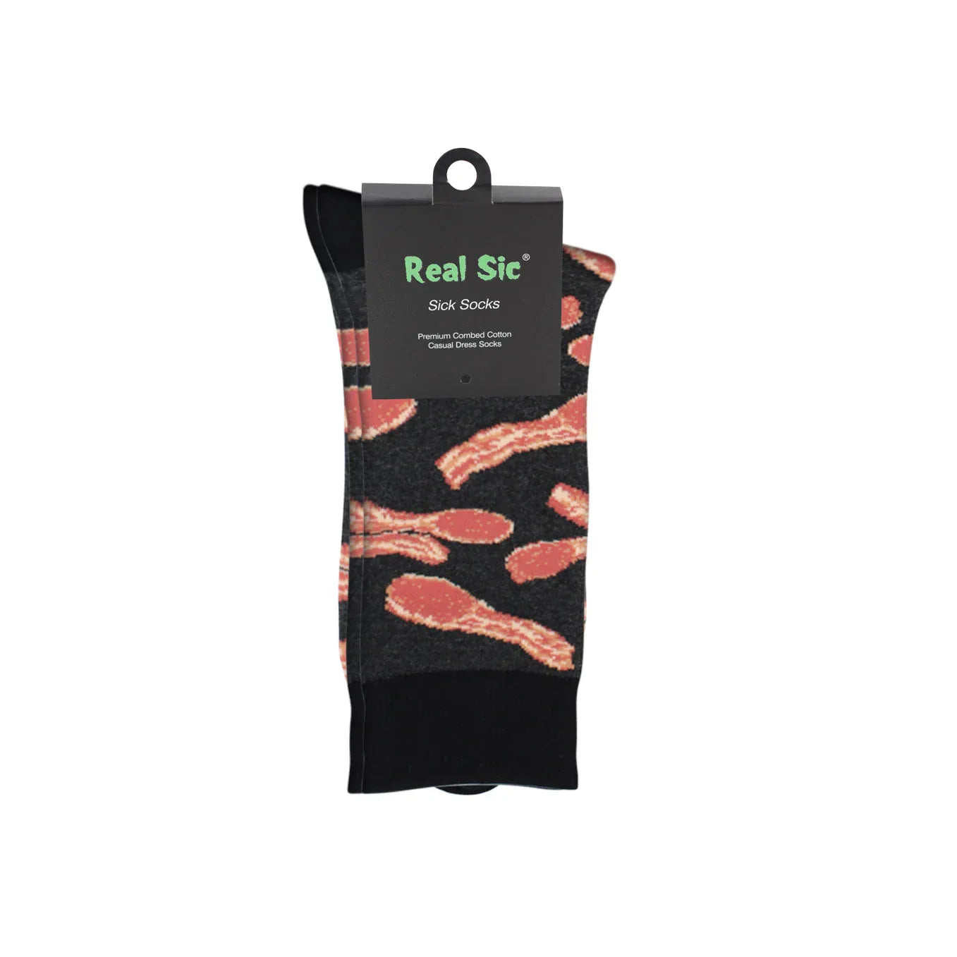 Bacon Socks - Comfy Cotton for Men & Women - Real Sic - Flyclothing LLC