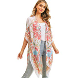 Bohemian Print Cover Up Kimono Poncho - Madeline Love - Flyclothing LLC