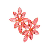 Floral Marquise Stone Cluster Evening Earrings - Madeline Love - Flyclothing LLC