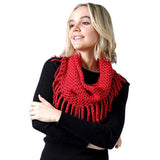 Mini Tube Fringe Scarf - Madeline Love - Flyclothing LLC