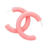 Raffia Wrapped Hoop Earrings - Madeline Love - Flyclothing LLC