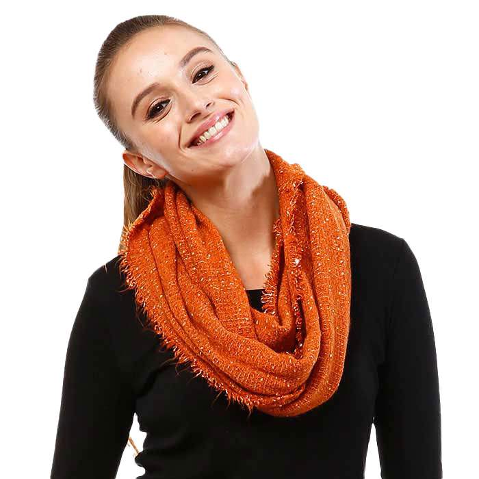 Solid Boucle Infinity Scarf - Madeline Love - Flyclothing LLC