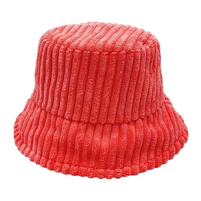 Solid Corduroy Bucket Hat - Madeline Love - Flyclothing LLC