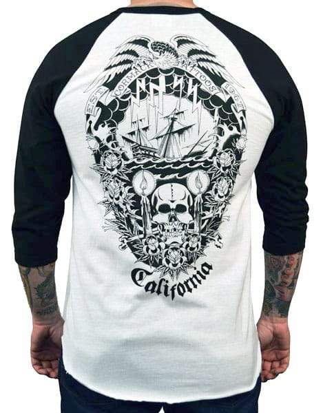Black Market Art Company Cormack Men's Baseball Shirt - Black Market Art Company - Flyclothing LLC