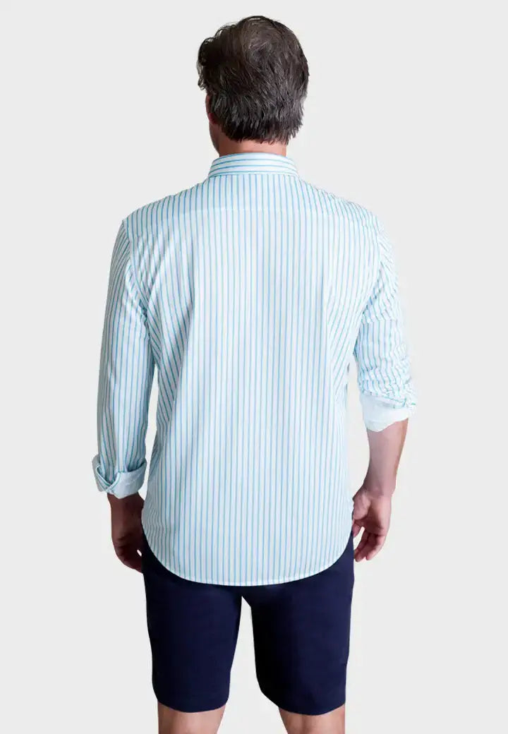 Corsica Stripe Long Sleeve Tech Shirt - Buki - Flyclothing LLC