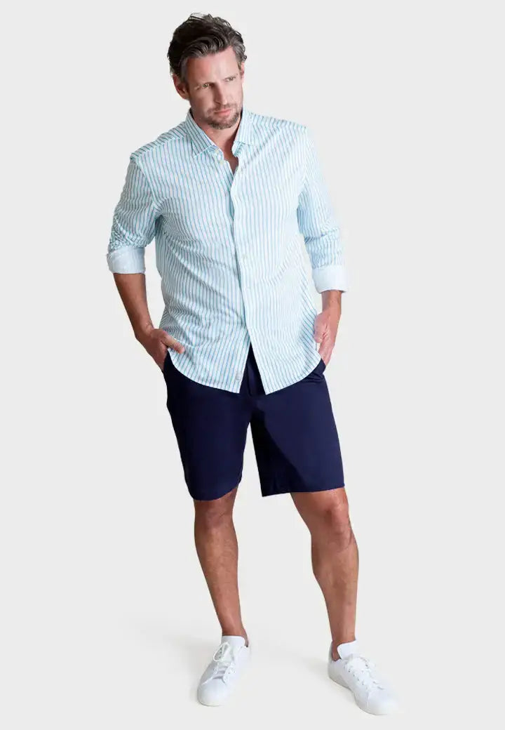 Corsica Stripe Long Sleeve Tech Shirt - Buki - Flyclothing LLC