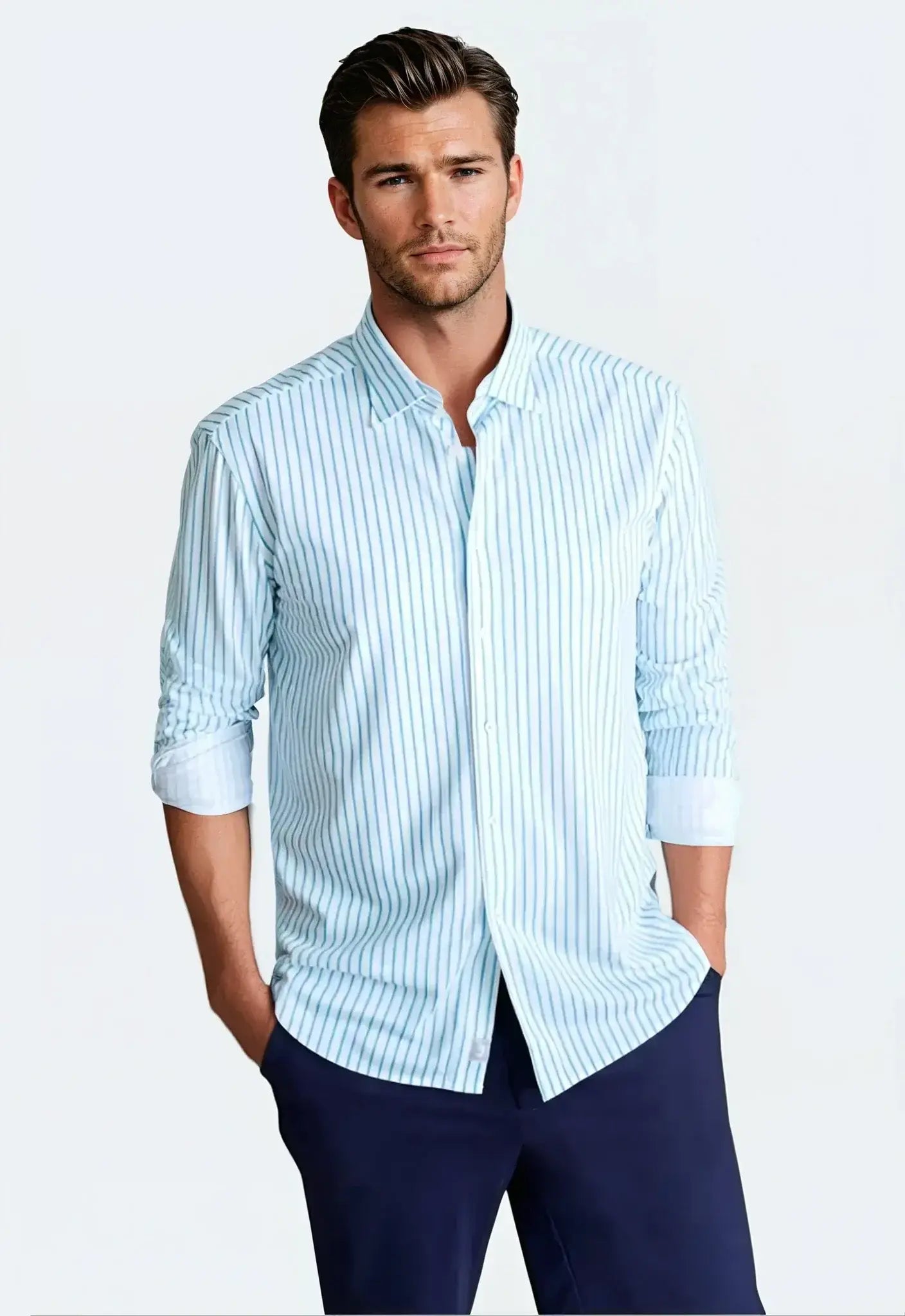 Corsica Stripe Long Sleeve Tech Shirt - Buki - Flyclothing LLC