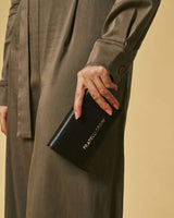 Costanza (black) - Italian calf leather women’s wallet - Leather Gloves Online - Flyclothing LLC