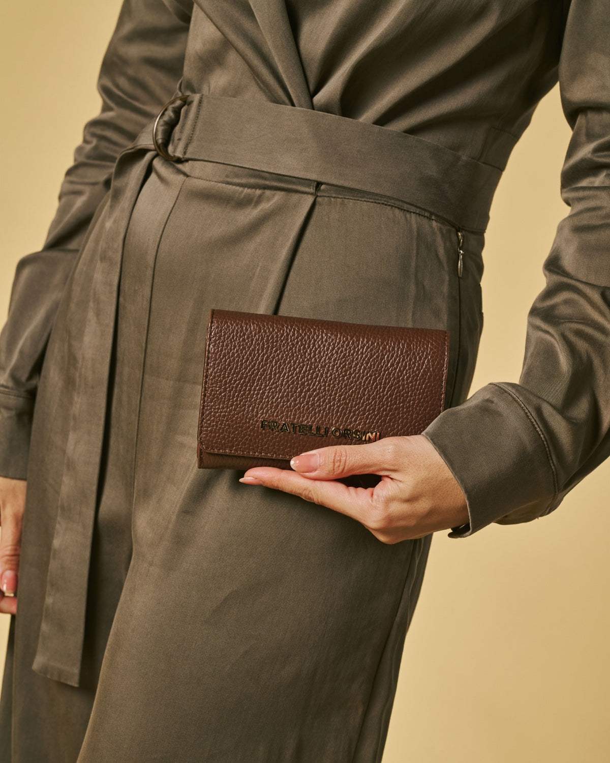 Costanza (brown) - Italian calf leather women’s wallet