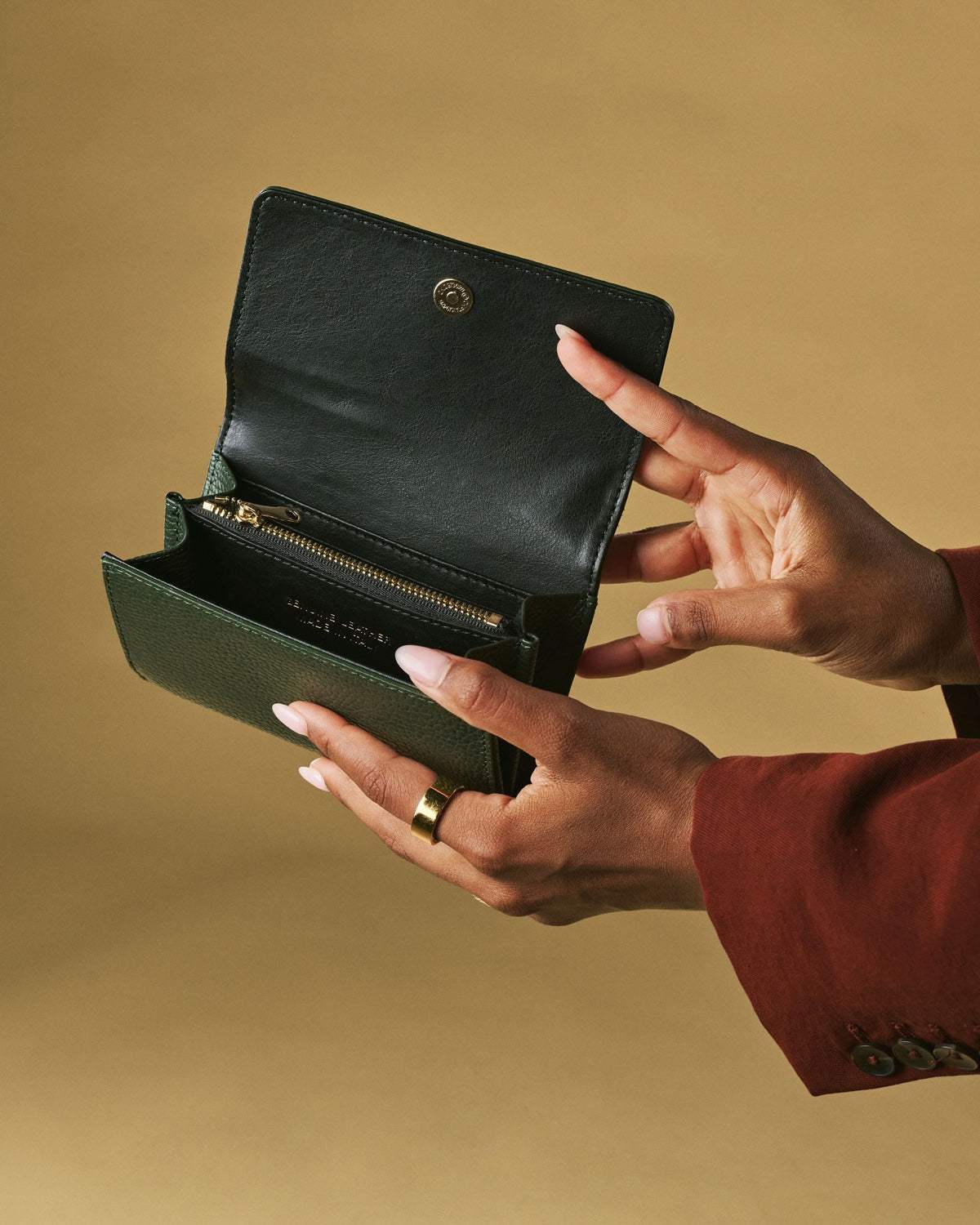Costanza (green) - Italian calf leather women’s wallet