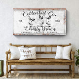 Vintage Cottontail Co Easter Sign III - Tailored Canvases - Flyclothing LLC