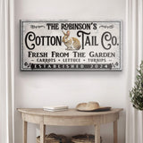 Vintage Cottontail Co Easter Sign - Tailored Canvases - Flyclothing LLC