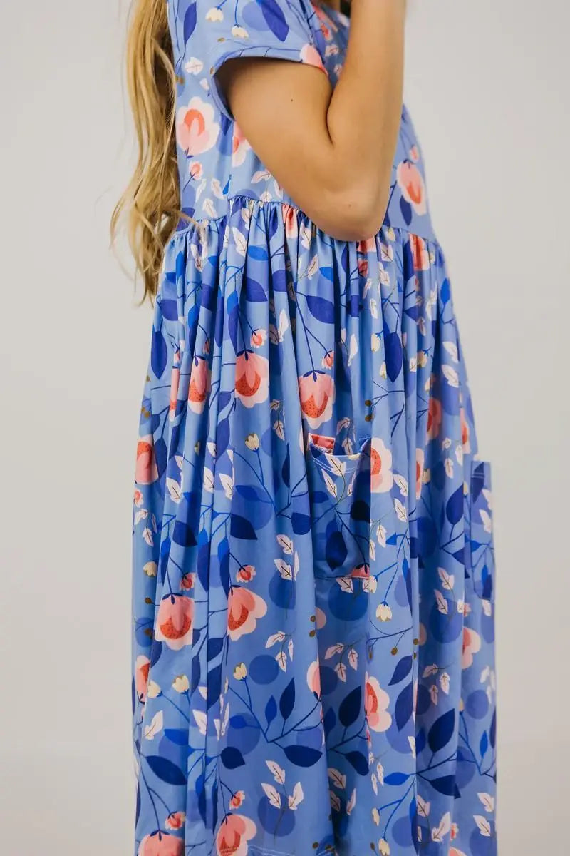 Country Blooms S/S Pocket Twirl Dress - Mila & Rose ® - Flyclothing LLC