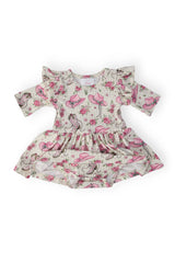 Cowgirl Cutie 3/4 Sleeve Flutter Twirl Bodysuit - Mila & Rose ® - Flyclothing LLC