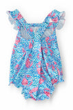 Crab Walk Ruffle Cross Back Romper - Mila & Rose ®