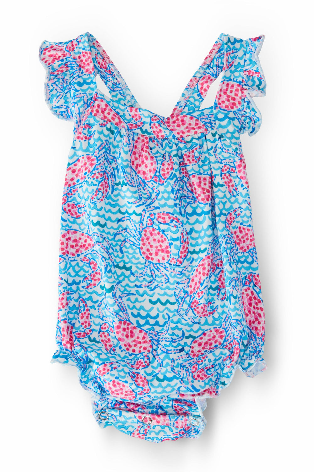 Crab Walk Ruffle Cross Back Romper - Mila & Rose ®