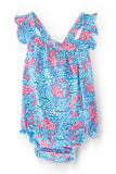 Crab Walk Ruffle Cross Back Romper - Mila & Rose ®