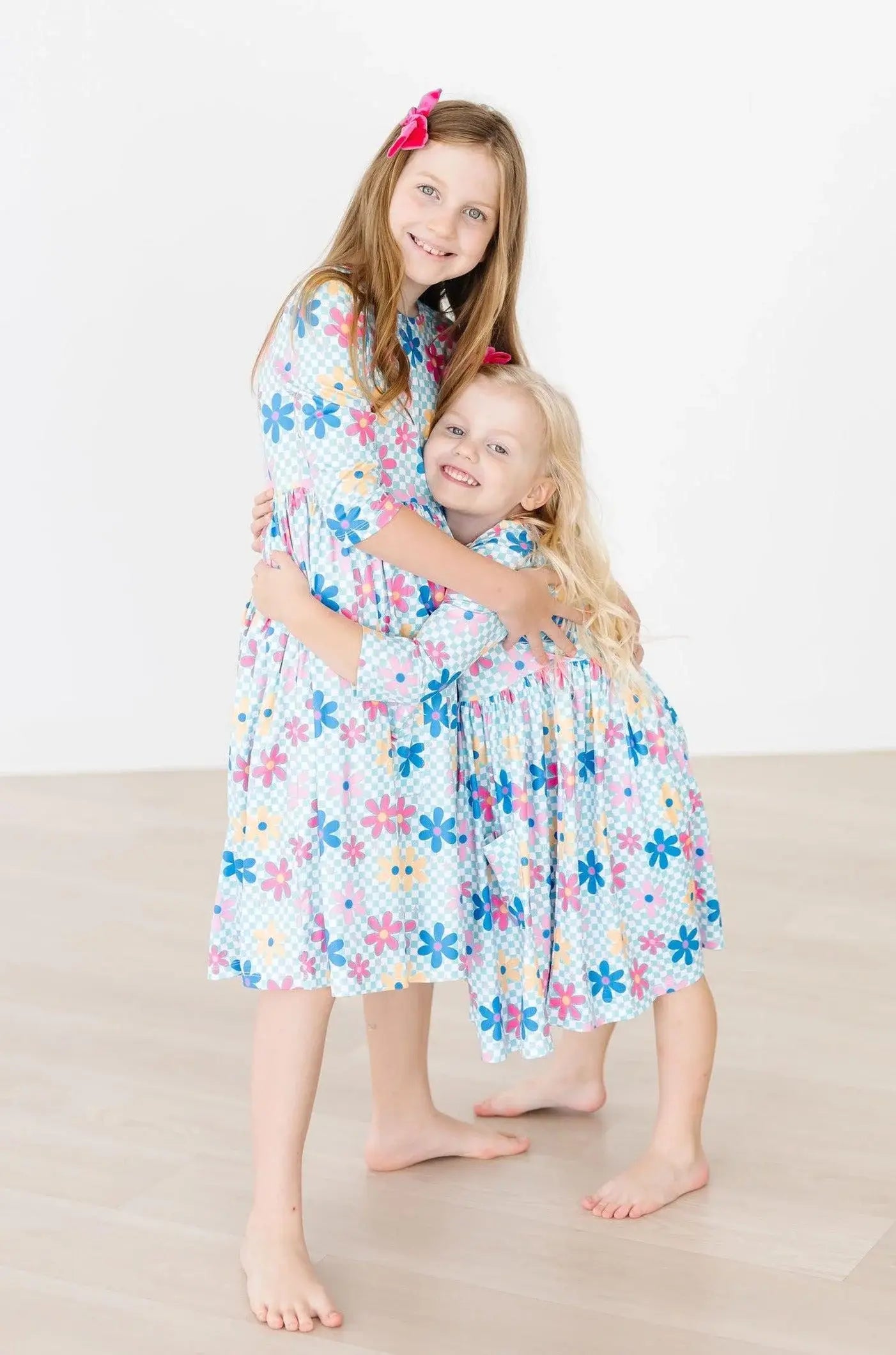 SALE Crazy Daisy 3/4 Sleeve Pocket Twirl Dress - Mila & Rose ® - Flyclothing LLC