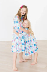 SALE Crazy Daisy 3/4 Sleeve Pocket Twirl Dress - Mila & Rose ® - Flyclothing LLC