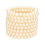 8PCS Pearl Stack Stretch Bracelets - Madeline Love - Flyclothing LLC