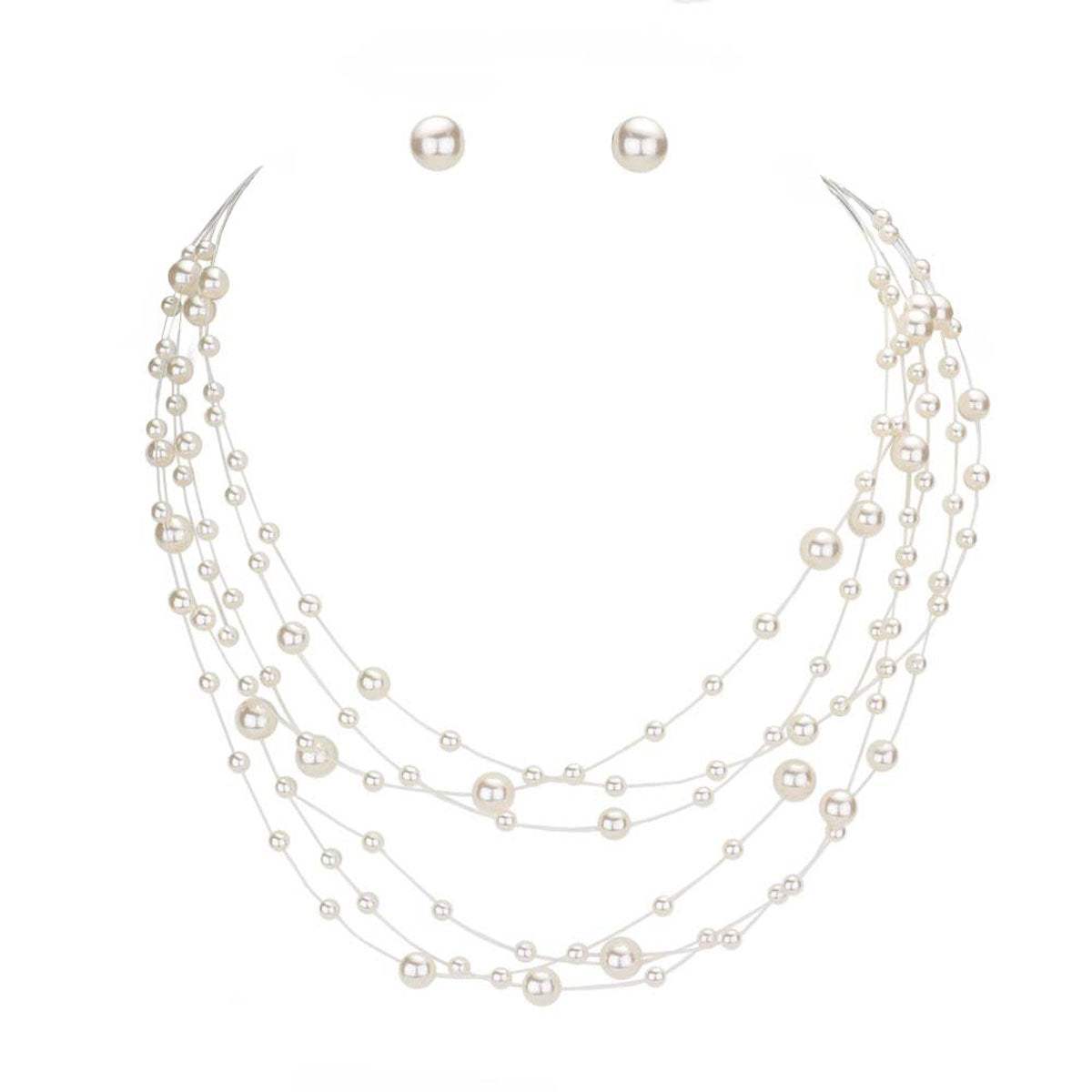 Galactic Pearl Collar Necklace - Madeline Love - Flyclothing LLC