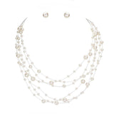 Galactic Pearl Collar Necklace - Madeline Love - Flyclothing LLC