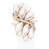 Pearl Cluster Stretch Ring - Madeline Love - Flyclothing LLC