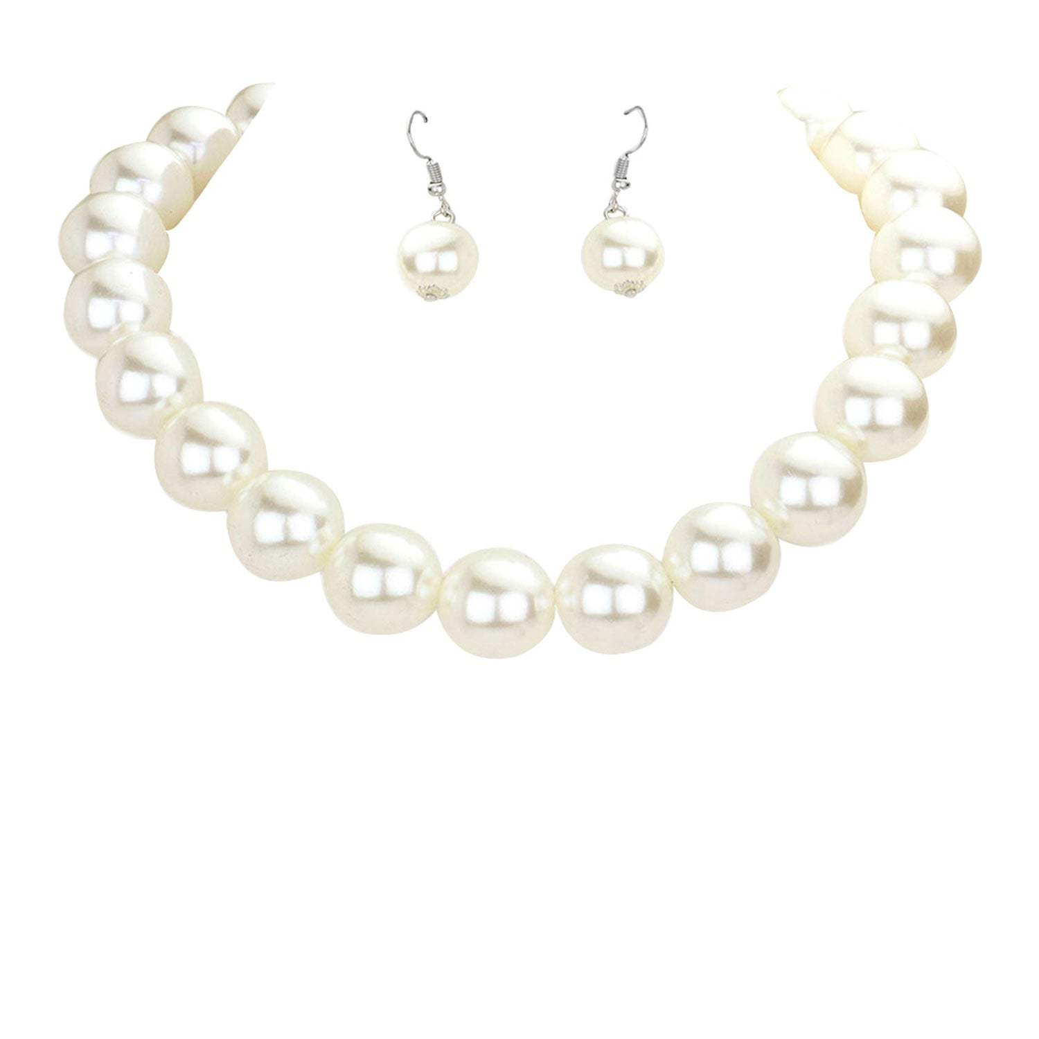 Oversized Pearl Necklace - Madeline Love - Flyclothing LLC