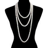 Pearl Long Necklace - Madeline Love - Flyclothing LLC