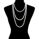 Pearl Long Necklace - Madeline Love - Flyclothing LLC