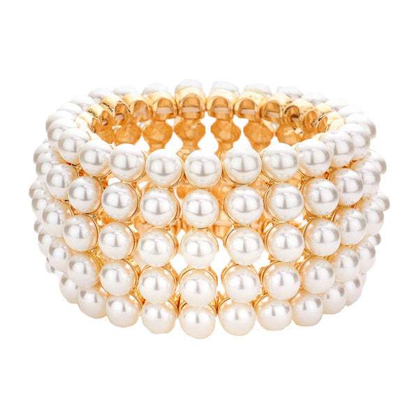 Pearl Stretch Bracelet - Madeline Love - Flyclothing LLC