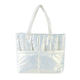 Solid Puffer Tote Shoulder Bag - Madeline Love - Flyclothing LLC
