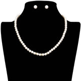 Triple Rhinestone Ring Pointed Pearl Necklace - Madeline Love - Flyclothing LLC