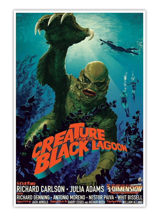 Creature Movie Poster - Art Print - Lowbrow Art Company