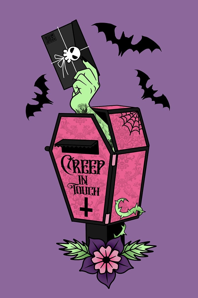 Black Market Art Company Creep in Touch Print