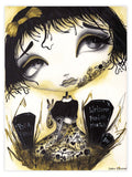 Black Market Art Company Creepy Emney Print