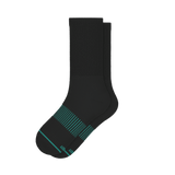 The Threat Level Midnight | Black Stay Weird Heel Hammock™ Crew Socks