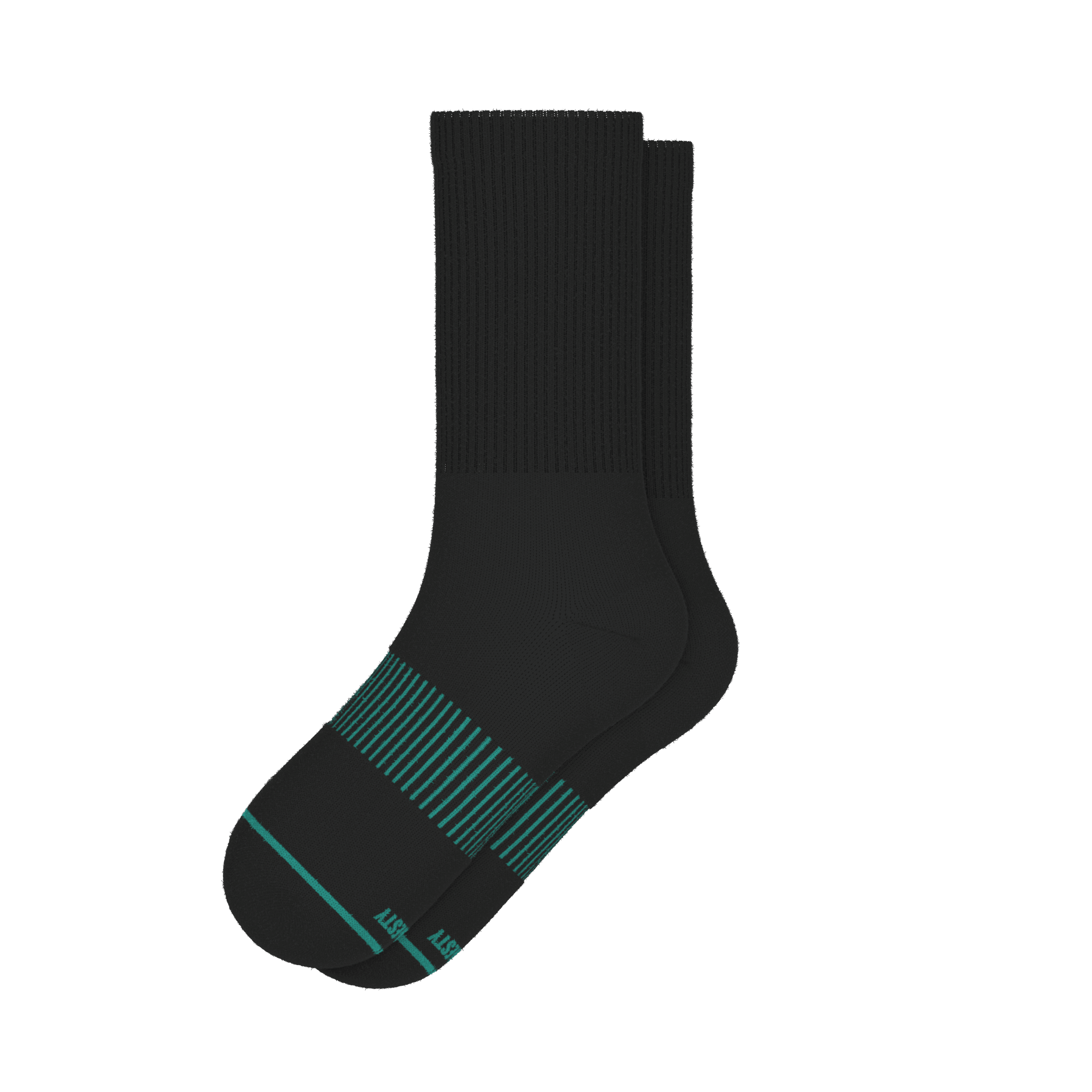 The Threat Level Midnight | Black Stay Weird Heel Hammock™ Crew Socks