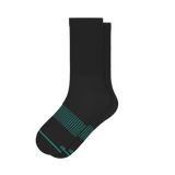 The Threat Level Midnight | Black Stay Weird Heel Hammock™ Crew Socks - Shinesty - Flyclothing LLC