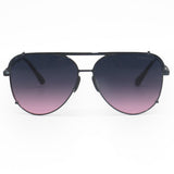 Cristina - Tangle Free - Faded Purple & Pink Aviator Sunglasses - TopFoxx - Flyclothing LLC