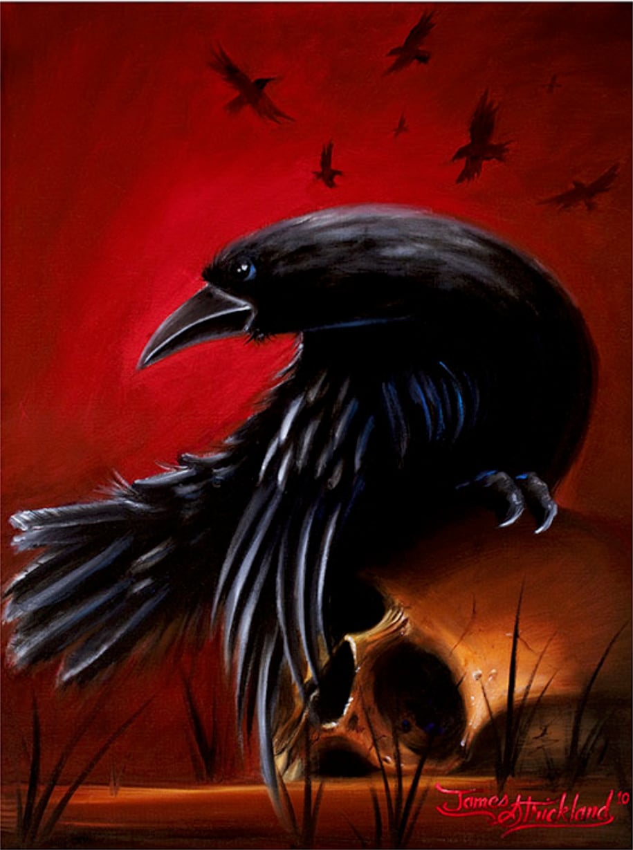 Black Market Art Company Crow Print