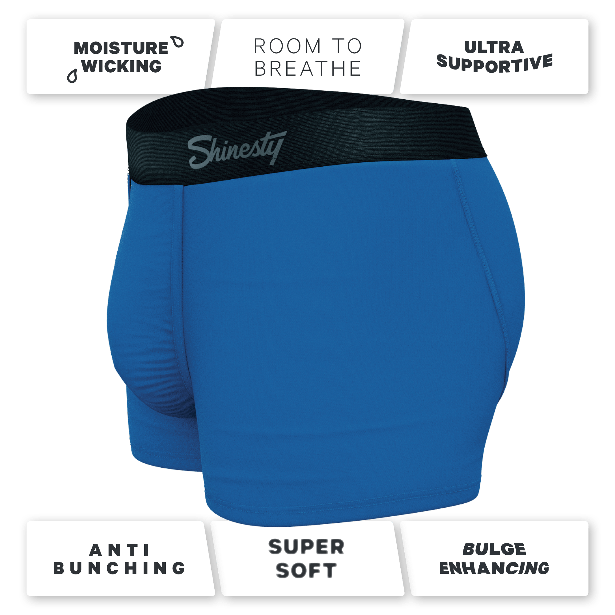 The Crown Jewels | Royal Blue Ball Hammock® Pouch Trunks Underwear - Shinesty