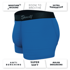The Crown Jewels | Royal Blue Ball Hammock® Pouch Trunks Underwear - Shinesty