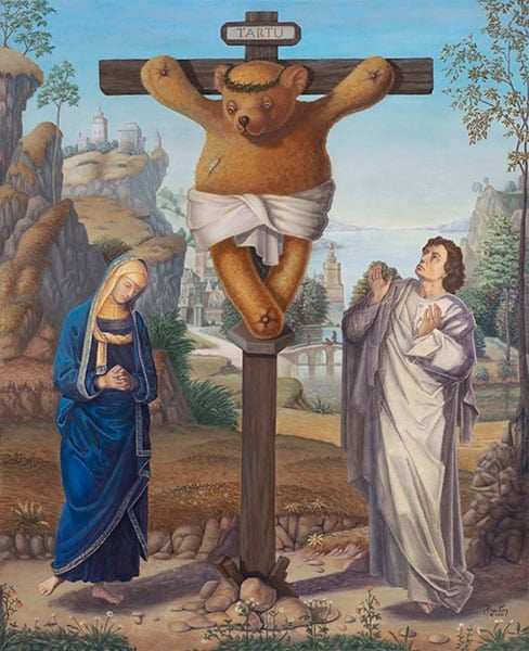 Black Market Art Company Cruci Teddy Print - Black Market Art Company - Flyclothing LLC