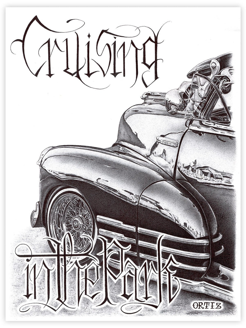 Black Market Art Company Crusing In The Park Print