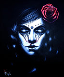 Black Market Art Company Crying Rose Print